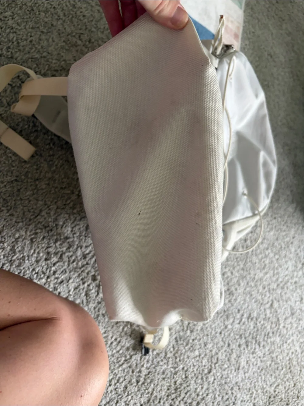 The North Face Cream jester  Bungee Backpack
